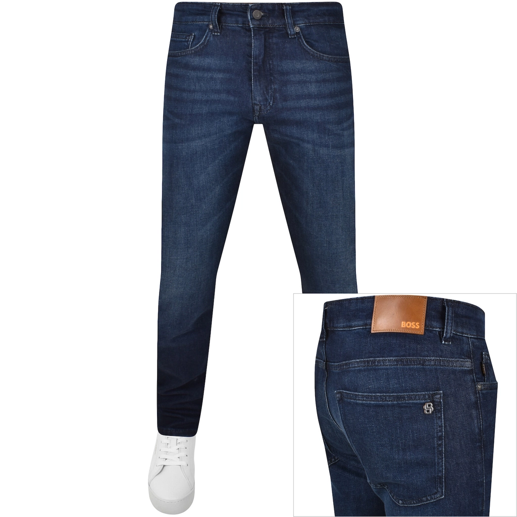 Hugo Boss BOSS Delaware Slim Fit Jeans Dark Wash Blue